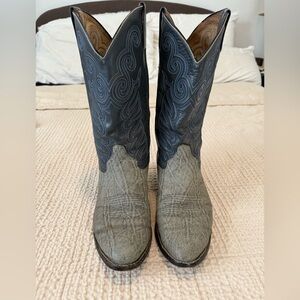Cowtown Two-Tone Western Cowboy Boots